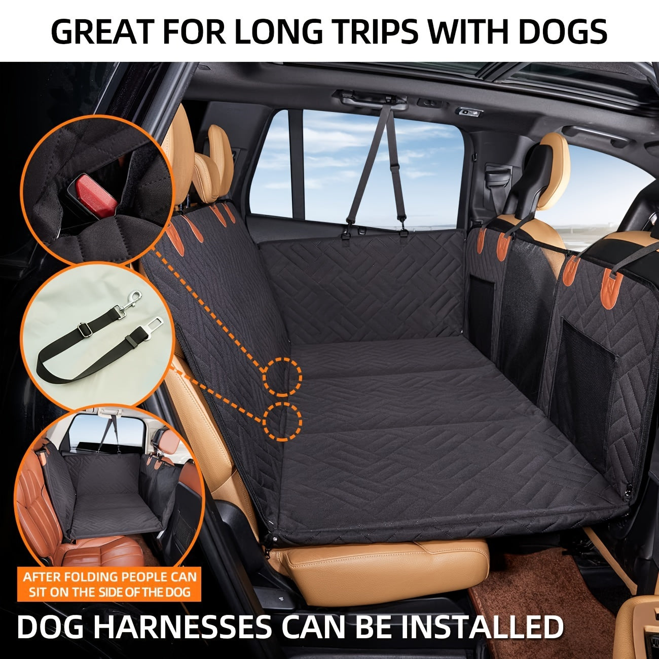NNETM Dog Travel Load-bearing Hammock Mat-4